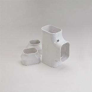 SLIMDUCT TEE 3-3/4" WHITE