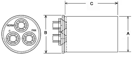 capacitor - 35/5/440 Dual Round