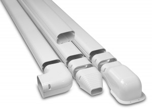 SLIMDUCT 3-3/4" 13' WALL DUCT KIT - WHITE