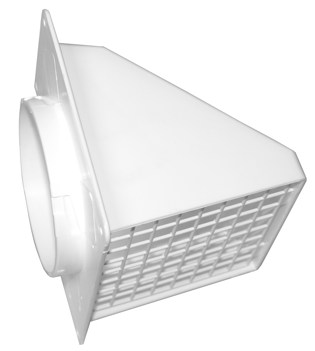 4" WHITE HOODED DRYER VENT