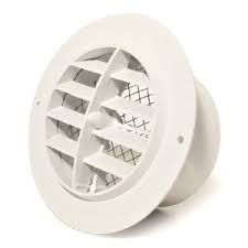4" under-eave vent white WITH SCREEN