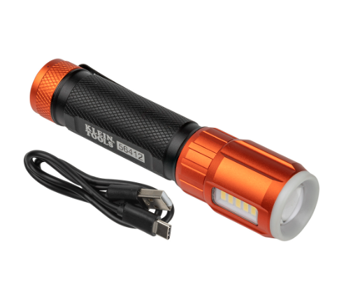 RECHARGEABLE LED FLASHLIGHT W/WORKLIGHT