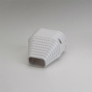 SLIMDUCT END FITTING 3-3/4" WHITE